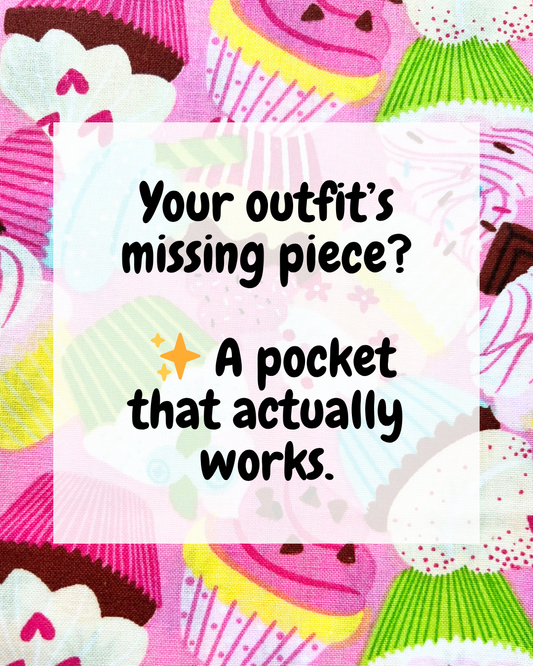 Stick On Pocket Patch - Cupcake