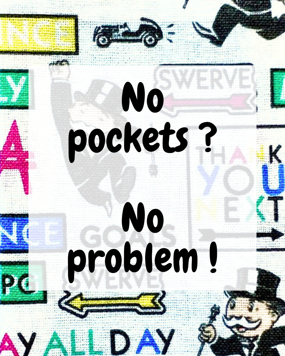 Stick On Pocket Patch - Monopoly