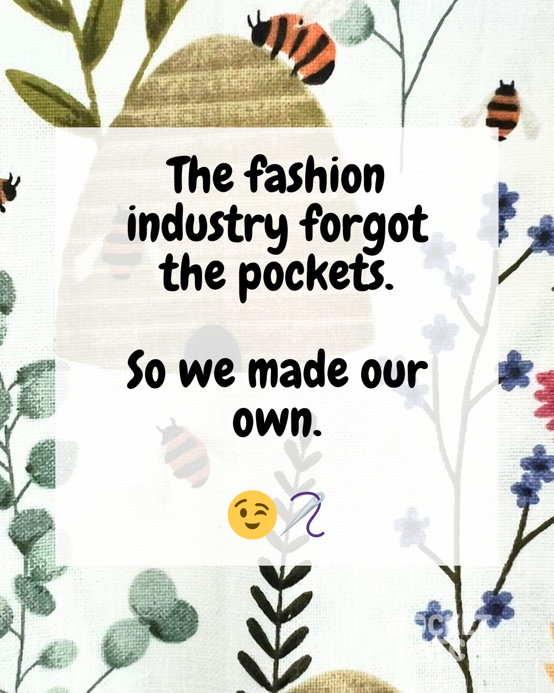 Stick On Pocket Patch -  Beehive
