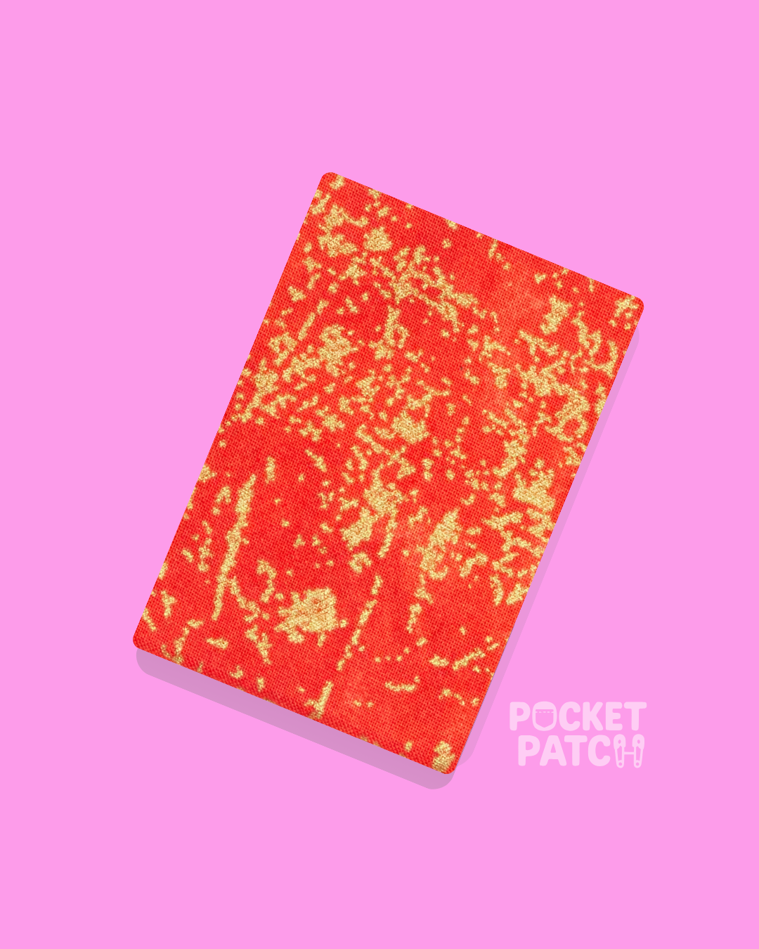 Stick On Pocket Patch - Festive Red