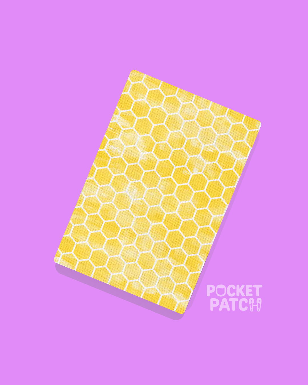Stick On Pocket Patch - Bee Honeycomb