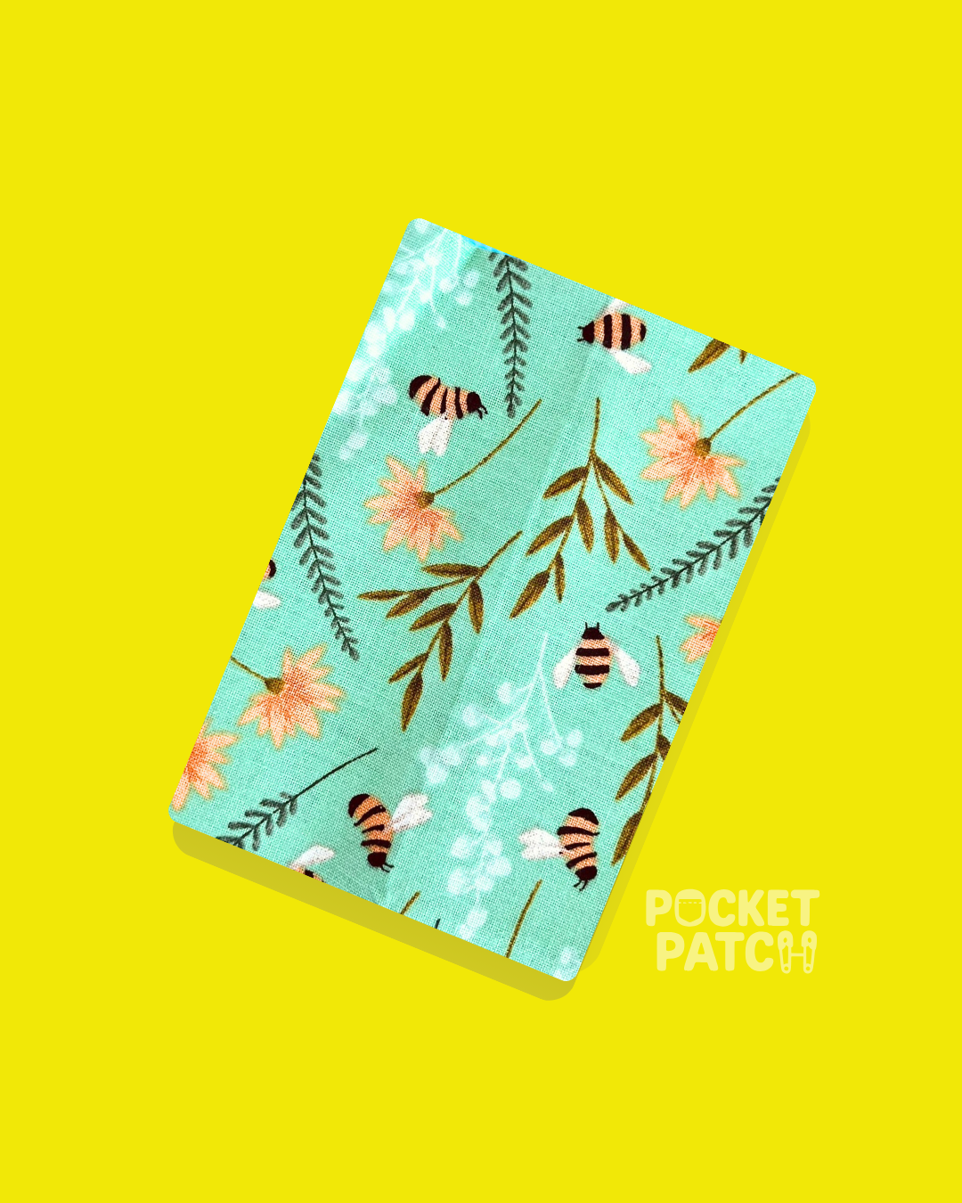 Stick On Pocket Patch -  Bee Floral